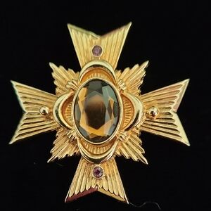 Vintage Avon Maltese Cross Brooch From The 1983 Allegro Collection